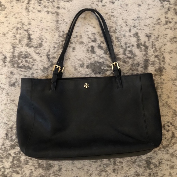 Black Tory Burch Robinson Tote - Picture 1 of 3